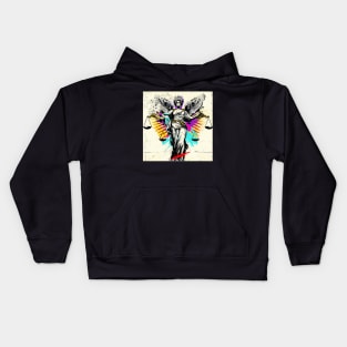 Street Art pop art graffiti justice god themis Kids Hoodie